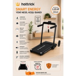 Hattrick Smart Energy 2,25 HP Katlanabilir Bluetooth Özellikli Uzaktan Kumandalı Koşu Bandı