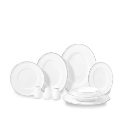 Korkmaz A8171 Bella Collection 60 Parça 12 Kişilik Yemek Takımı Platin