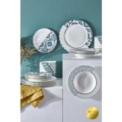 Neva N3278 Mentol Hibrit 24 Parça 6 Kişilik Yemek Takımı