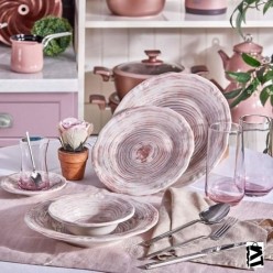 Neva N2945 Eksen Günlük Kombinim 60 Parça Rose Chocolate