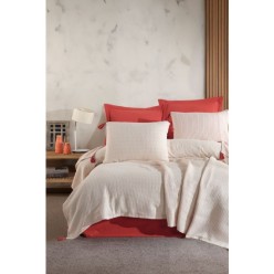 Özdilek Liya Çift Kişilik Pike Takımı Terrecota